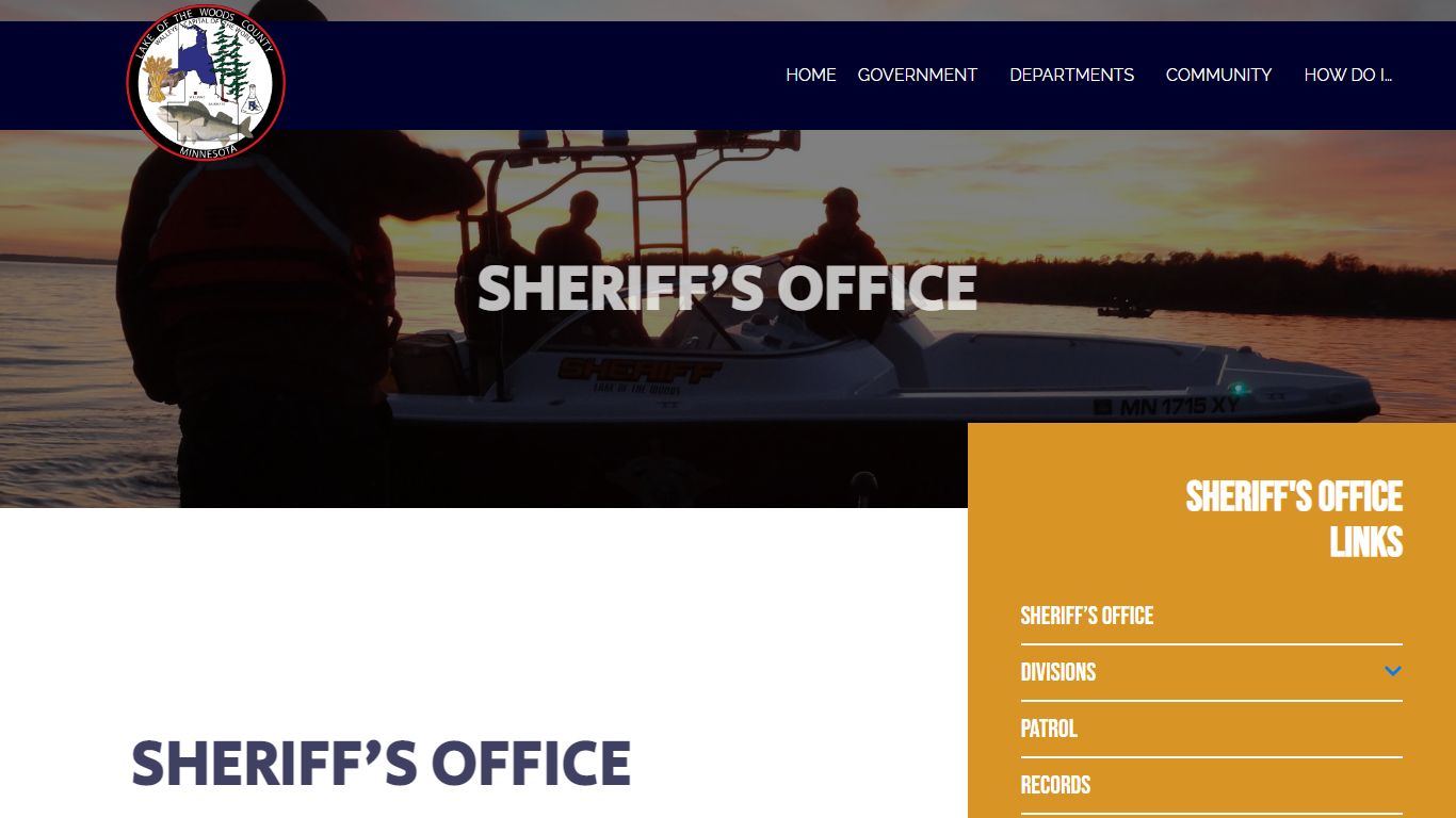 Sheriff’s Office – Lake of the Woods County
